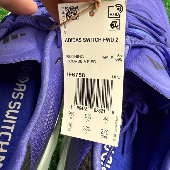 Adidas Switch FWD 2 Low Mens Running Shoes Purple IF6758 NEW Sz 10 - Picture 6 of 6